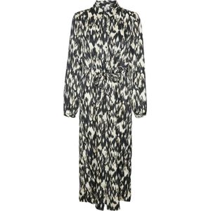 VERO MODA - VMMINA Blousejurk - Groen - Katoen - Inclusief riem