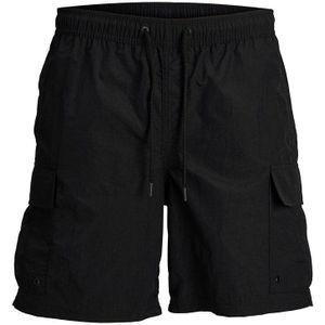 Jack & Jones Heren Zwemshort JJSWIM CARGO Zwart Boardshort - Maat XL