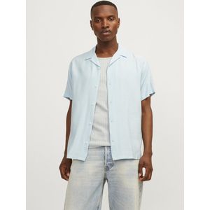 JACK & JONES Jorjeff Marbella Resort Chemise à manches courtes pour homme, Bleu transparent, S