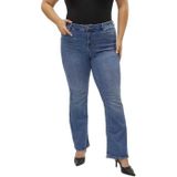 Flared Fit Jeans - Blauw - Katoen - Gerecycled Katoen