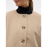 AWARE - Jas - Groen - Polyester - Knoopsluiting - Lange Mouwen