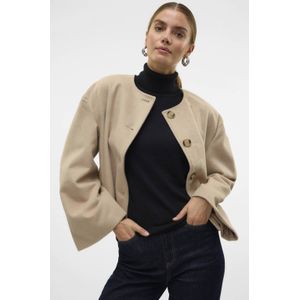 AWARE - Jas - Groen - Polyester - Knoopsluiting - Lange Mouwen