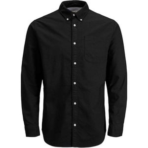 Jack & Jones - Classic Oxford - Overhemd - Zwart - Katoen