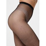 PIECES - PCCLAIRE - Panty's - Zwart - Licht Transparant