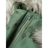NAME IT - Parka - Groen - 100% Polyester - Afneembare Capuchon