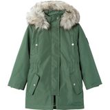 NAME IT - Parka - Groen - 100% Polyester - Afneembare Capuchon