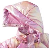 NAME IT - NKFMALAN PUFFER JACKET - Roze - Meisjes Jas