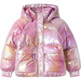 NAME IT - NKFMALAN PUFFER JACKET - Roze - Meisjes Jas
