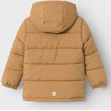 NAME IT - Pufferjas - Groen - Geweven Stof - Afneembare Capuchon