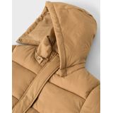 NAME IT - Pufferjas - Groen - Geweven Stof - Afneembare Capuchon