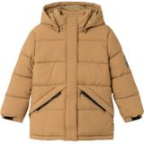 NAME IT - Pufferjas - Groen - Geweven Stof - Afneembare Capuchon