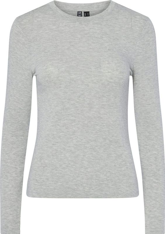 Light Grey Melange - Longsleeve - Jersey - Regular Fit