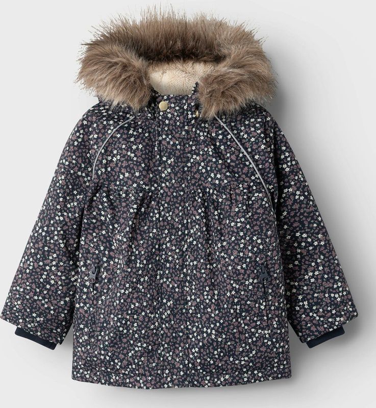 Name It - NMFSNOW05 - Outdoorjack - Dark Sapphire - Met Capuchon - Regular Fit