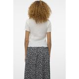 Vero Moda T-shirt Vmshelby Ss O-neck Short Top Vma No 10311731 Snow White Dames