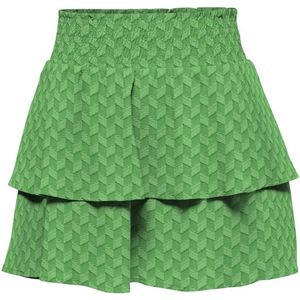 ONLY KOGEMMERY SMOCK SKORT WVN Meisjes Rok - Green Bee - Maat 164