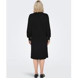 Only Carmakoma - Jerseyjurk - V-Hals - Lange Mouwen - Midi-lengte - Regular Fit