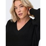 Only Carmakoma - Jerseyjurk - V-Hals - Lange Mouwen - Midi-lengte - Regular Fit