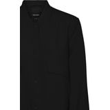 Jas - Kort - Hoge Opstaande Kraag - Lange Mouwen - Knoopsluiting - Voorzakken