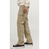 JACK & JONES - Cargobroek - Groen - Katoen - Loose Fit