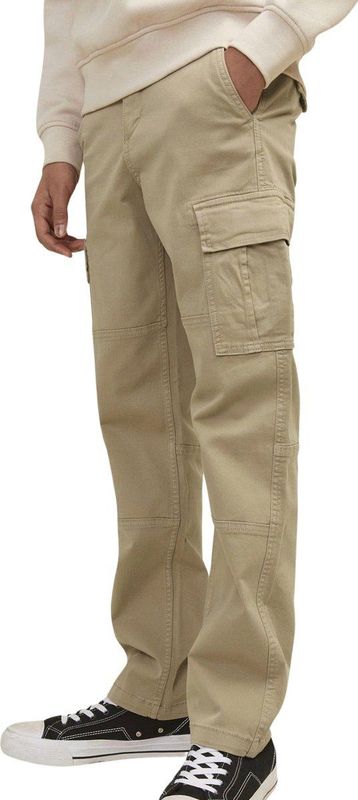 JACK & JONES - Cargobroek - Groen - Katoen - Loose Fit