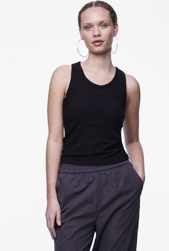 Blousetops - Effen - Jersey - Ronde Hals - Mouwloos - Slanke Pasvorm