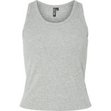 PIECES - PCANIBI - Top - Lichtgrijs - Mouwloos - Slanke Pasvorm