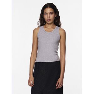 PIECES - PCANIBI - Top - Lichtgrijs - Mouwloos - Slanke Pasvorm