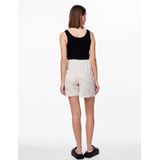 PIECES - ALMINA - Broek - Ivoor - Katoen - High Waist