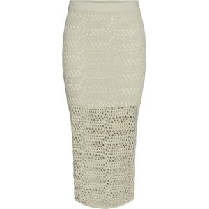 PIECES - PCAIA - Kokerrok - Beige - Knielengte