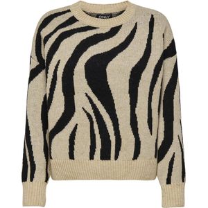 Only Trui Onlhazel Ls O-neck Jq Knt 15328215 Hummus Dames