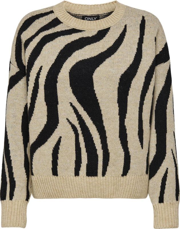 Only Trui Onlhazel Ls O-neck Jq Knt 15328215 Hummus Dames