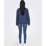 Onlthille - Denim Jas - Lang - Gespreide Kraag - Voorzakken