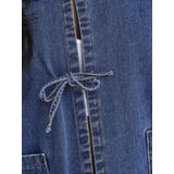 Onlthille - Denim Jas - Lang - Gespreide Kraag - Voorzakken