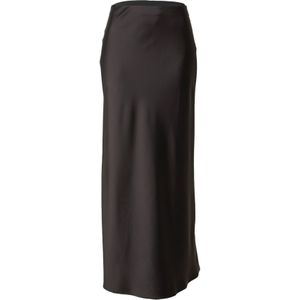 Strookenrok - Zwart - Polyester - Hoge Taille - Maxi Lengte