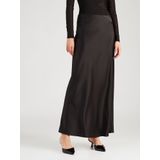 Strookenrok - Zwart - Polyester - Hoge Taille - Maxi Lengte