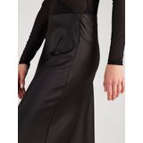 Strookenrok - Zwart - Polyester - Hoge Taille - Maxi Lengte