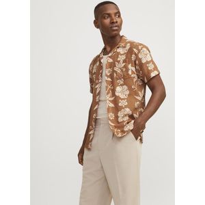Jack & Jones - Flores - Overhemd - Multicolor - 100% Katoen, Resortkraag, Korte Mouwen