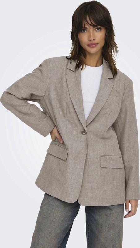Only - Onllinda Ls Boyfr Blazer - Fungi/Melange - Dames