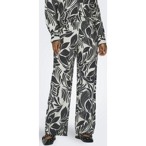 Jacqueline de Yong Broek Jdynoa Mw Pants Wvn 15328104 Whitecap Gray/black Graphic Dames