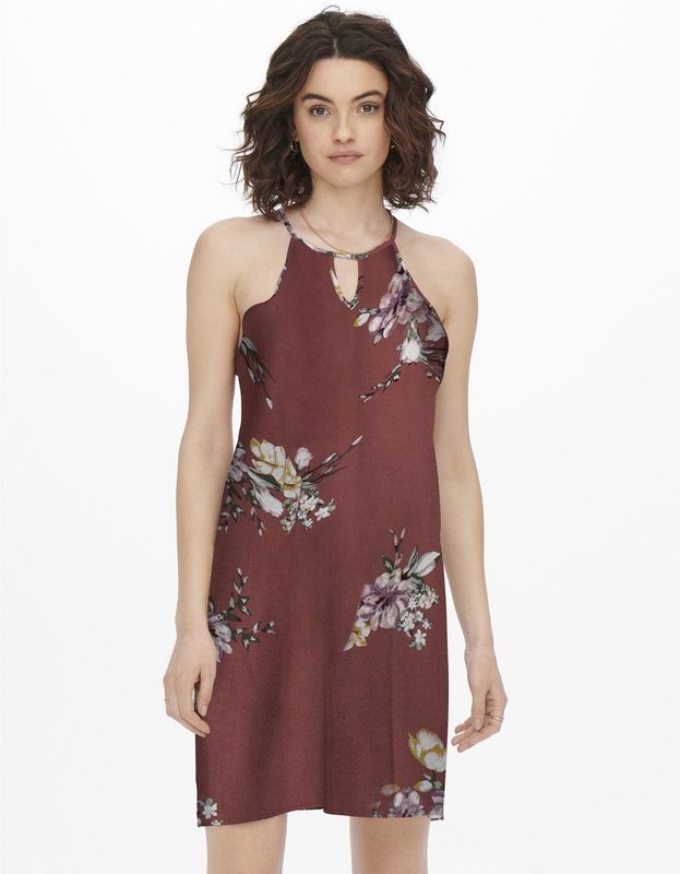 ONLY Zomerjurk 'NOVA LIMBO'  lila / bordeaux / zwart