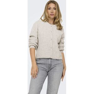 JDY - Vest - Mêlee Ecru - Polyester - Lange Mouwen - Knoopsluiting