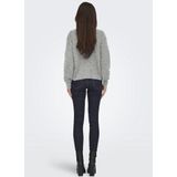 JDY - Gebreide Trui - O-hals - Lange Mouwen - Knoopsluiting - Parel Versiering