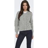 JDY - Gebreide Trui - O-hals - Lange Mouwen - Knoopsluiting - Parel Versiering