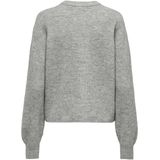 JDY - Gebreide Trui - O-hals - Lange Mouwen - Knoopsluiting - Parel Versiering