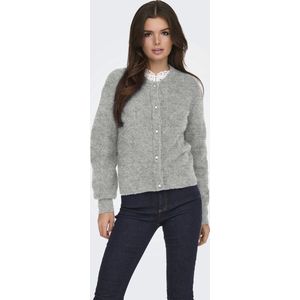 Jacqueline de Yong Vest Jdylumi Life Button Cardiga Knt 15326819 Medium Grey Melange Dames