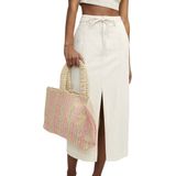 Jack & Jones Dora Jjxx Midi Rok - Denim - 100% Katoen - Hoge Split