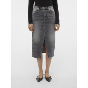 Vero Moda - Spijkerrok - Grijs - Katoen/Elastan - High Waist