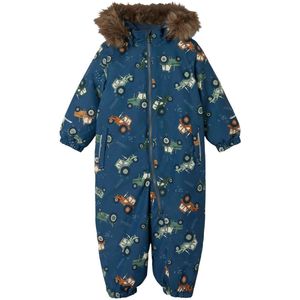 Name It - Snow10 AOP - Skipak - Blauw - Oranje - Groen - Junior