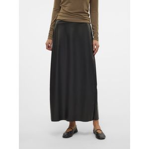 Rok - Synthetisch Leer - High Waist - Maxi Lengte