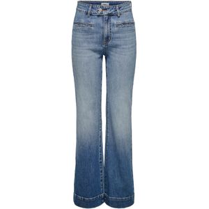 Only - Onljuicy Hw Wide Front p Fl Dnm Jns Gua - Dames - Jeans